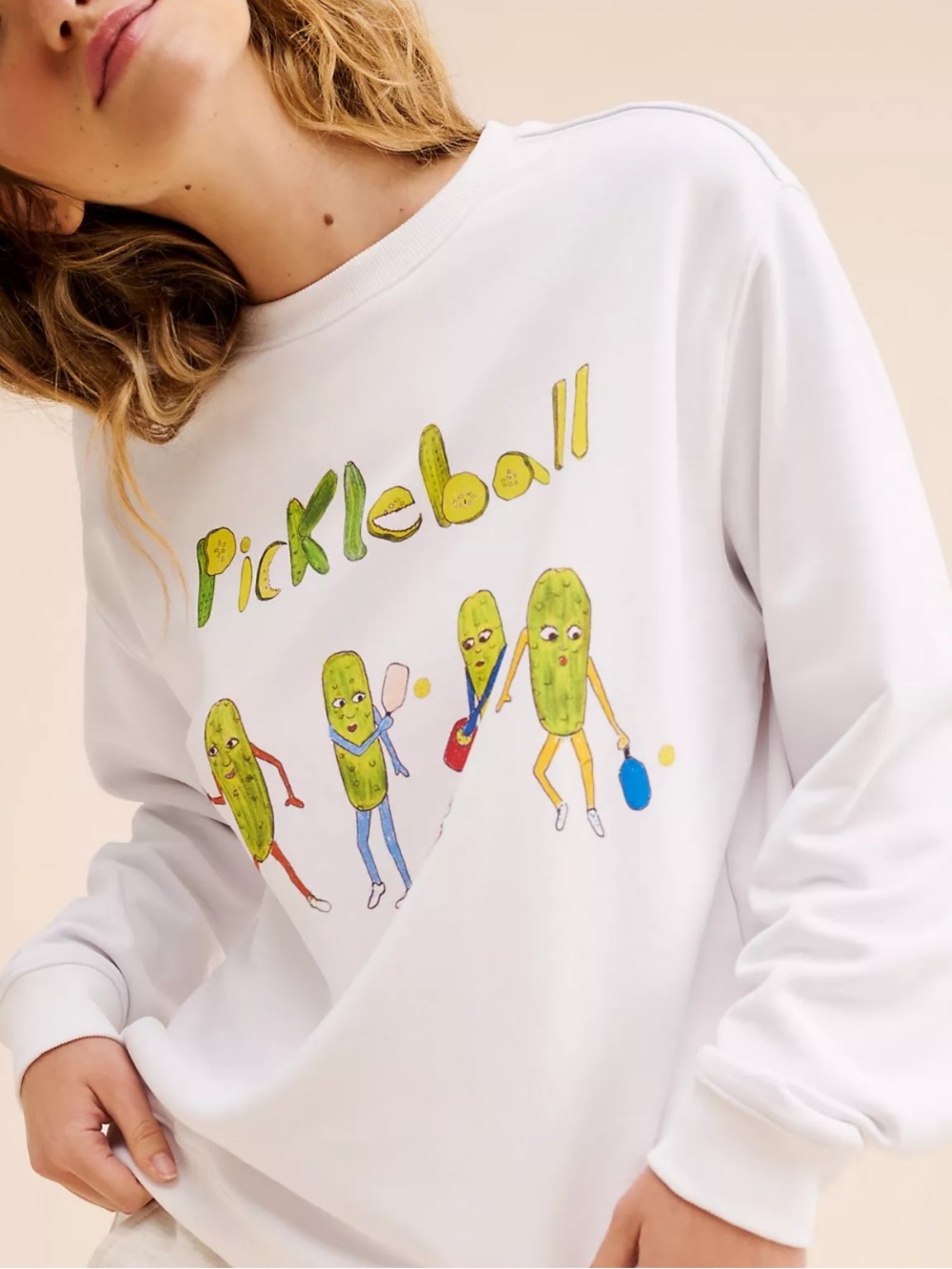Unfortunate Portrait U.P. White Crewneck Sweatshirt